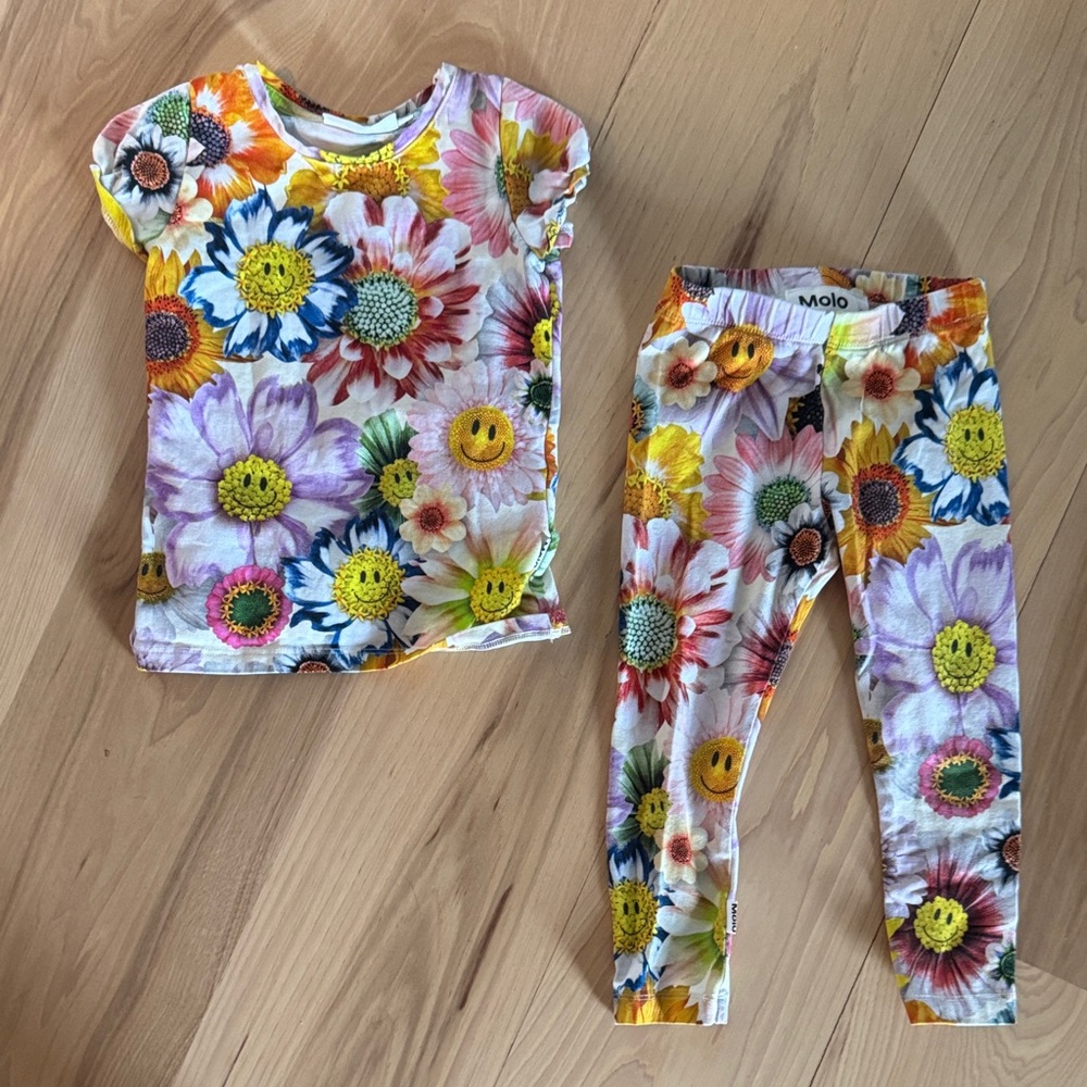 MOLO Happy Flowers Matching Legging Set